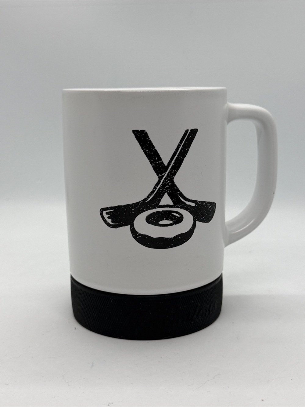 Tim Horton’s White Ceramic Hockey Mug with Puck Bottom